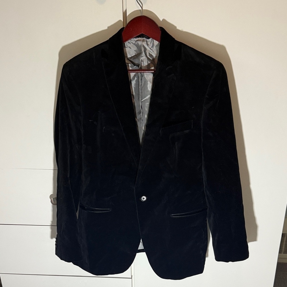 Banana Republic Black Velvet Sport Coat